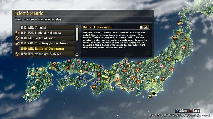 Battle of Okehazama Scenario