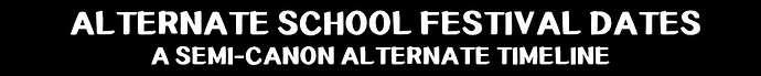 School Festival Dates